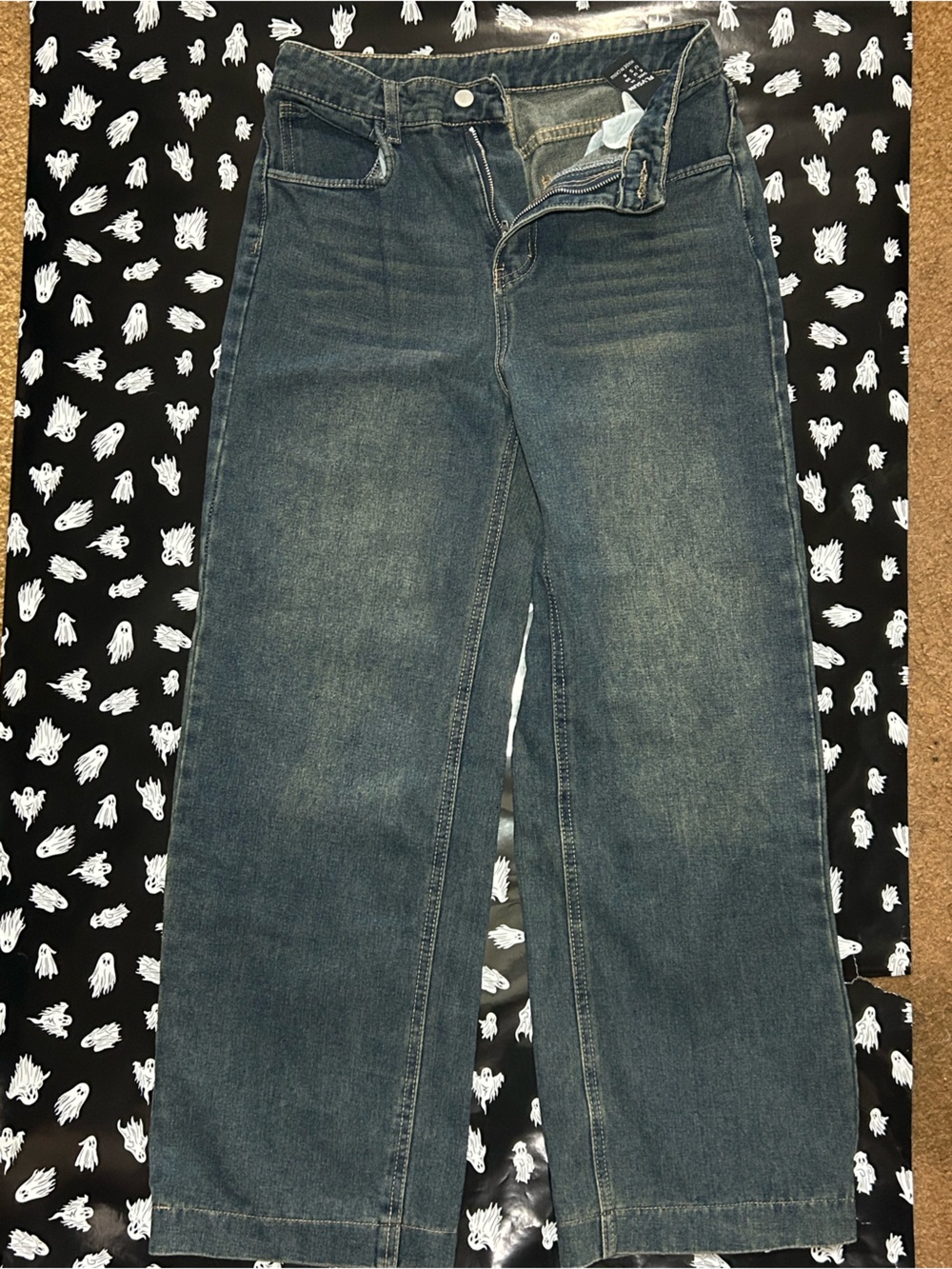 Women’s Dark Blue Straight-Leg Jeans